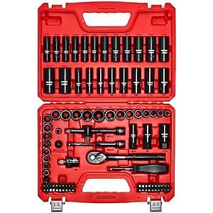 96-Pc VEVOR 3/8" Drive Impact Socket Wrench & Bit Set (SAE & Metric) $32.40 + Free S&H