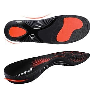 Ucanfeel Plantar Fasciitis Arch Support Shoe Insoles (3 Colors) $8.50
