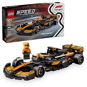 269-Pc LEGO Speed Champions: McLaren F1 Team MCL38 Race Car Building Set $15.40