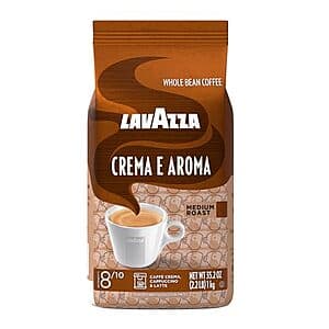 Select Accounts: 35.2-Oz Lavazza Whole Bean Coffee Blend (Crema e Aroma) 2 for $26.05 w/ S&S