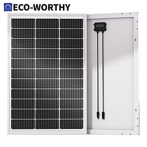 100W ECO-WORTHY 18V Monocrystalline Solar Panel $33.20 + Free S&H