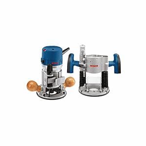 Bosch 12-Amp 2-1/4 HP Plunge & Fixed Base Corded Router Kit $149 + Free S&H