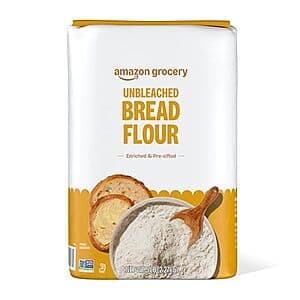 Select Accts: 5-lbs Amazon Grocery Enriched Unbleached Bread Flour $2.25 w/ S&S