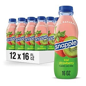 12-Pack 16-Oz Snapple Kiwi Strawberry Juice Drink $6.50 w/ Subscribe & Save