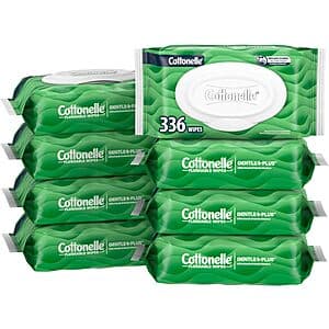 Select Accounts: 8-Pk 42-Ct Cottonelle GentlePlus Flushable Wet Wipes $9.80 w/ S&S