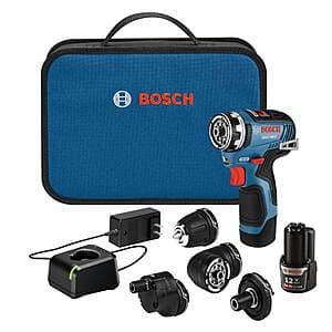 Reconditioned: Bosch 12V Max EC Flexiclick 5 In 1 Drill/Driver System Kit $89 + Free S&H on $199+