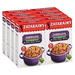 8-Pack 8oz Zatarain's Jambalaya Long Grain Rice Mix $11.50 w/ Subscribe & Save