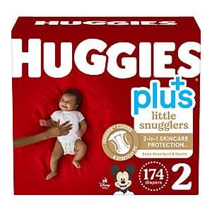 Costco Members: Huggies Plus Diapers: 174-Count Little Snugglers (Size 2) $34.50 & More + Free Shipping