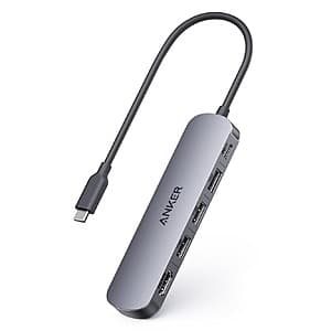 Prime Members: Anker 5-in-1 USB-C Hub w/ 4K 30Hz HDMI, 3x USB-A & 1x 100W PD USB-C $12 + Free Shipping