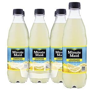 6-Pack 16.9-Oz Minute Maid Lemonade Made w/ Real Lemons $3.85 w/ S&S