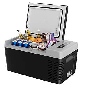 19-Qt Simzlife 12V Portable Car Refrigerator $100 + Free Shipping