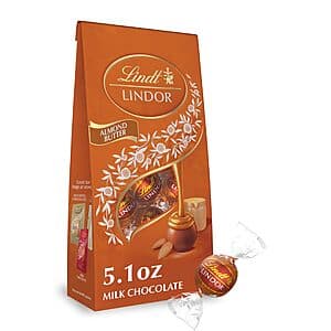 6-Pack 5.1-oz Lindt LINDOR Milk Chocolate Candy Truffles (Almond Butter) $4.50