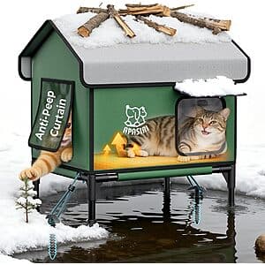 Apasiri Weatherproof Heated Cat Houses (various) from $23 + Free Shipping