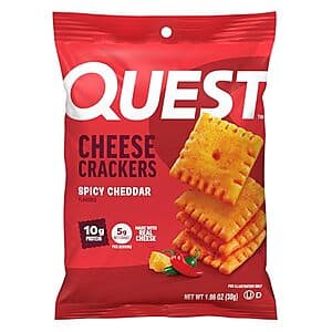 Select Accounts: 12-Pk 1.06-Oz Quest Nutrition Spicy Cheddar Cheese Crackers $11.25 w/ S&S