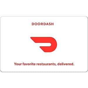 DoorDash Gift Cards (Email Delivery or Physical Card): 15% Off: $100 for $85 & More