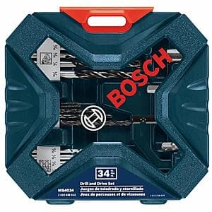 34-Pc Bosch Drill & Drive Bit Set $5 + Free S&H