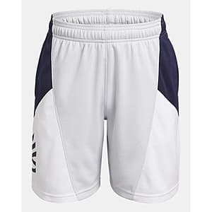 Under Armour Boys' UA Curry Splash Shorts (Gray / White / Navy, Limited Sizes) $10 + Free S&H
