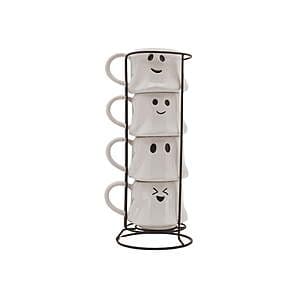 12-Oz - 14-Oz Way To Celebrate Halloween Mug Stack (Ghost, Skull or Pumpkin) $3.10