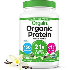 Select Accounts: 2.03-Lbs Orgain Organic Vegan Protein Powder (Vanilla Bean) $13.50 & More w/ S&S