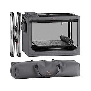 42" Noah & Paw XXL Collapsible Dog Crate w/ Pet Mat, 2 Storage Pockets & Travel Bag $88.70 + Free S/H w/ Prime