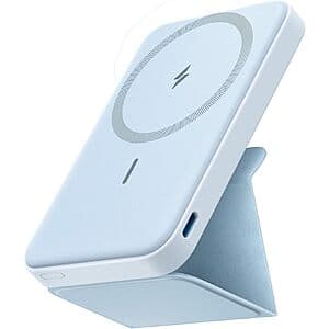 Anker 622 Portable 5,000mAh MagSafe Foldable Power Bank w/ Stand & Side USB-C $26