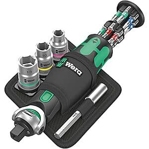 18-Pc Wera 004281 Zyklop Pocket Ratchet Metric Set 2 $90 + Free S&H