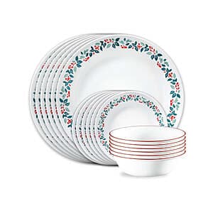 Corelle 50% Off: 18-pc Service for 6 Winter Berries Dinner Set $40