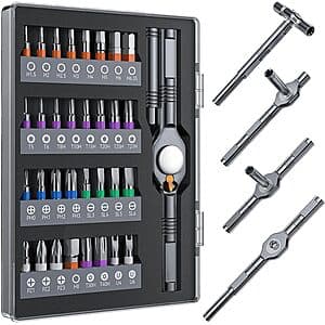 32-in-1 Wesdut T-Handle Magnetic Ratchet Screwdriver Set $13.20