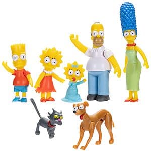 7-Count The Simpsons 2.5" Action Figures Family Multi-Pack $10.75