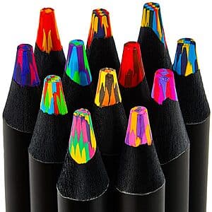 12-Count Fuaois Rainbow Colored Pencils $3