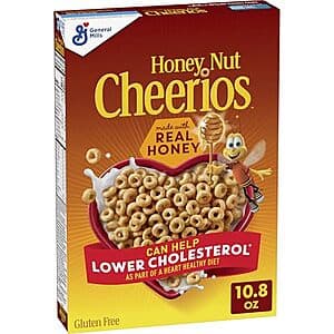 10.8oz Honey Nut Cheerios Breakfast Cereal $1.50 w/ S&S