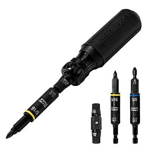 Klein Tools 11-in-1 Blackout Impact-Rated Multi-Bit Screwdriver/Nut Driver $20 + Free S&H