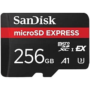256GB SanDisk microSD Express Card (works w/ Switch 2) $59 + Free S&H