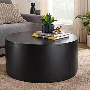 Better Homes & Gardens Miller Drum Coffee Table (Black) $49.70 + Free S&H