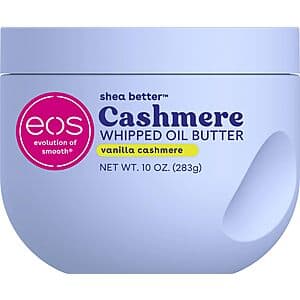 10-oz eos Cashmere Whipped Oil Body Butter (Vanilla Cashmere) + $10 Amazon Credit 2 for $24.65 w/ Subscribe & Save