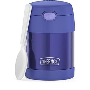 10-oz Thermos Funtainer Insulated Food Jar w/ Foldable Spoon (Purple) $10.30