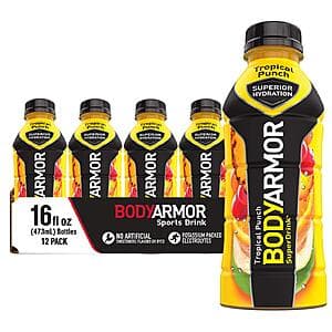 12-Pack 16-Oz BODYARMOR Sports Drink (Tropical Punch) $5.50 w/ Subscribe & Save