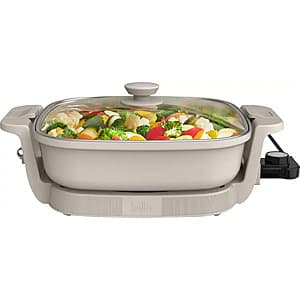 Bella 12" x 12" Make & Take Non-Stick Electric Skillet (Oatmilk) $20 + Free S&H