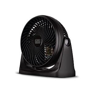 7" BLACK+DECKER Portable 3-Speed Desktop Turbo Fan (Black) $11.85