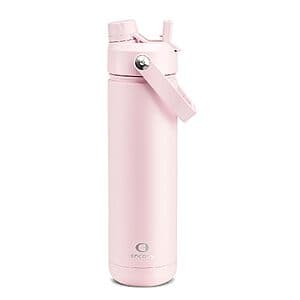 26-Oz Encool Insulated Stainless Steel Water Bottle w/ Straw (Cotton Candy) $7.80