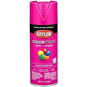 Krylon COLORmaxx 12-Oz Spray Paint & Primer (Various Finishes) From $3.30