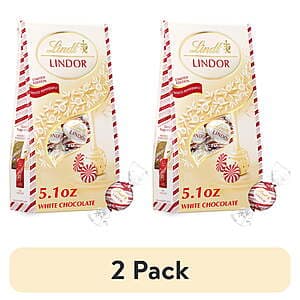 Select Locations: 5.1oz Lindt LINDOR Chocolate Truffles (Peppermint or Snickerdoodle) 2 for $2.90