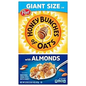 23-Oz Honey Bunches of Oats Cereal w/ Almonds $3.40 w/ Subscribe & Save