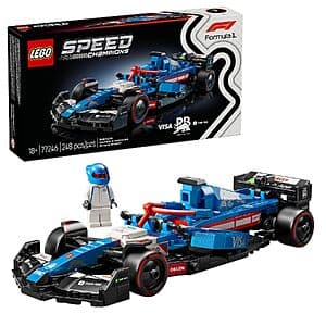 248-Pc LEGO Speed Champions: Visa Cash App VCARB 01 F1 Race Car Building Set $15.40