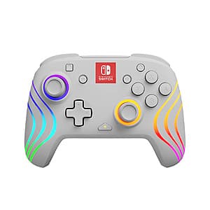 PDP Afterglow Wave Wireless RGB Controller for Nintendo Switch $30