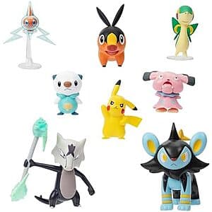 8-Pack Pokemon Battle Figures (6x 2" & 2x 3") $12.50