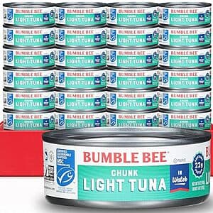 Select Amazon Accounts: 24-Pack 5-Oz Bumble Bee Chunk Light Tuna in Water $14 w/ Subscribe & Save