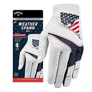 Callaway Men's Golf Weather Spann Glove (USA, Left Hand): L $11.20, M $10.50