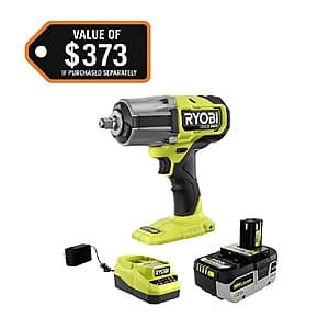 RYOBI ONE+ 18V Brushless 1/2" High Torque Impact Wrench Kit w/ 4.0Ah Batt & Charger $149 + Free S&H