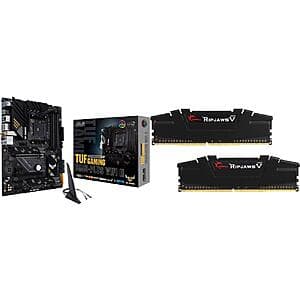 ASUS TUF B550-PLUS WIFI II + 32GB (2x 16GB) G.SKILL Ripjaws V DDR4 3200 RAM $210 + Free Shipping